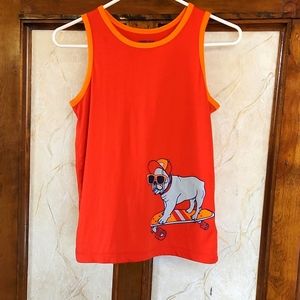 Sleeveless lands end pug shirt